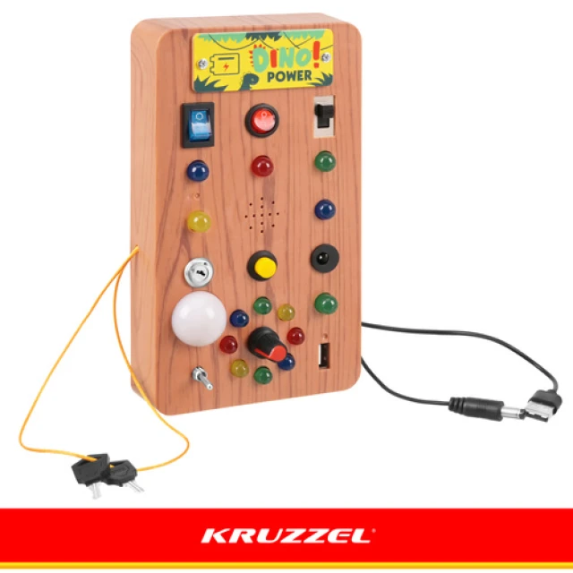 Бизиборд с выключателями Kruzzel и LED подсветкой (5900779966970)