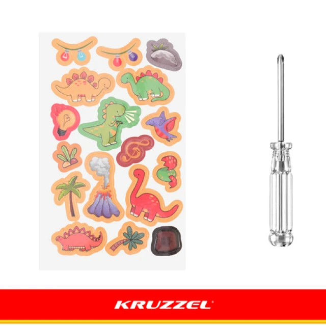 Бизиборд с выключателями Kruzzel и LED подсветкой (5900779966970)