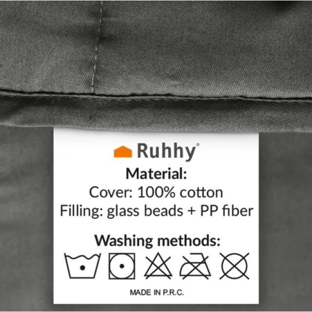 Утяжелена ковдра Ruhhy 200x150 см 6 кг Grey (5900779967021)