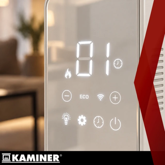 Масляний обігрівач Kaminer Arvell 2500 Вт 11 секцій Wi-Fi White (5900779967052)