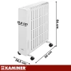 Масляний обігрівач Kaminer Arvell 2500 Вт 11 секцій Wi-Fi White (5900779967052)