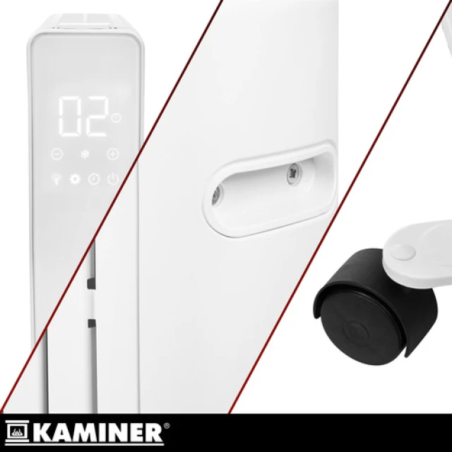 Масляний обігрівач Kaminer Arvell 2500 Вт 11 секцій Wi-Fi White (5900779967052)