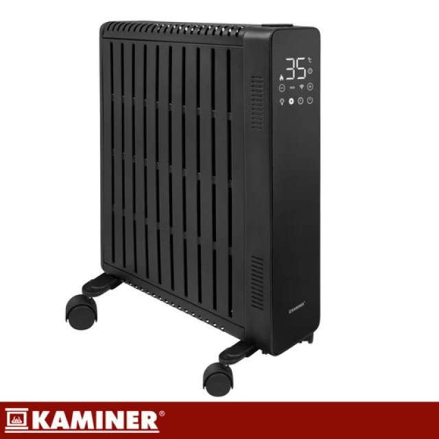 Масляний обігрівач Kaminer Arvell 2500 Вт 11 секцій Wi-Fi Black (5900779967069)