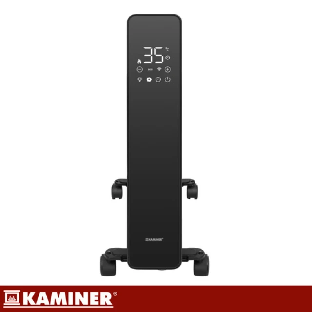 Масляний обігрівач Kaminer Arvell 2500 Вт 11 секцій Wi-Fi Black (5900779967069)