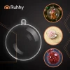 Набір ялинкових кульок прозорих Ruhhy 8 см 12 шт (5900779967700)