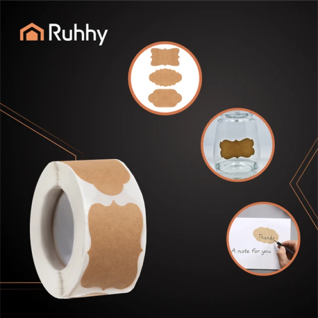 Етикетки самоклеючі Ruhhy 300 шт (5900779967786)