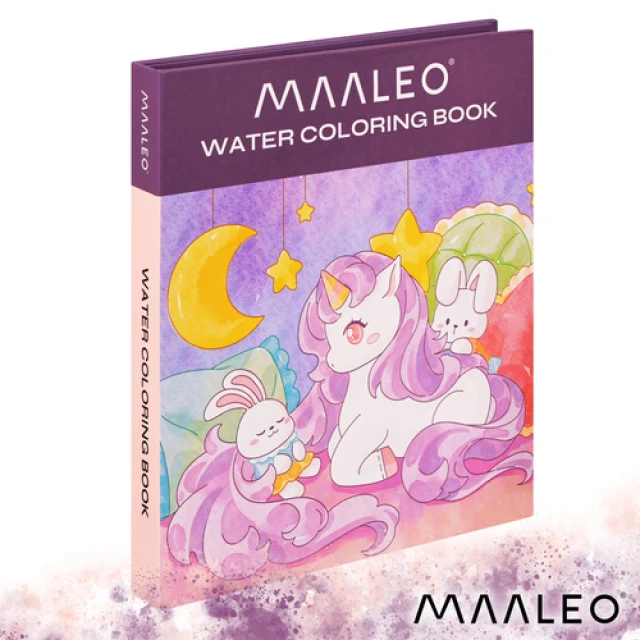 Розмальовка водна Єдиноріг Maaleo з пензлем (5900779970038)