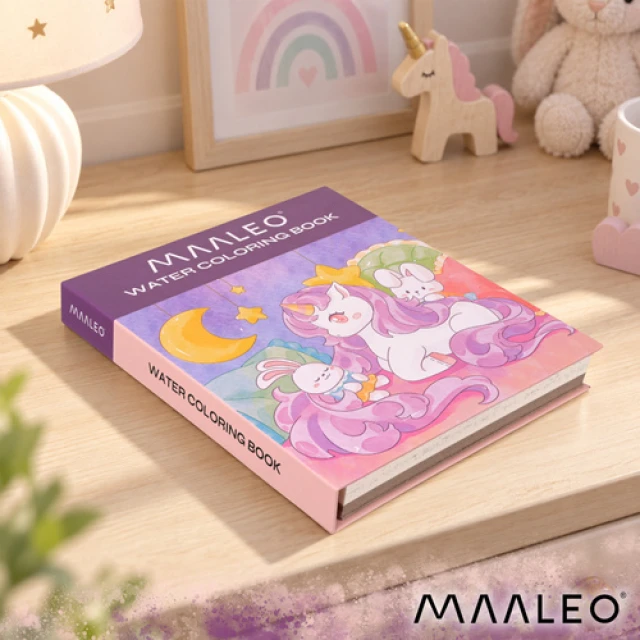 Розмальовка водна Єдиноріг Maaleo з пензлем (5900779970038)