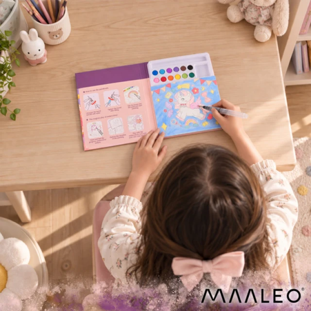 Розмальовка водна Єдиноріг Maaleo з пензлем (5900779970038)