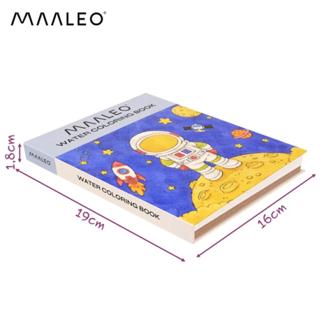Розмальовка водна Космонавт Maaleo з пензлем (5900779970045)