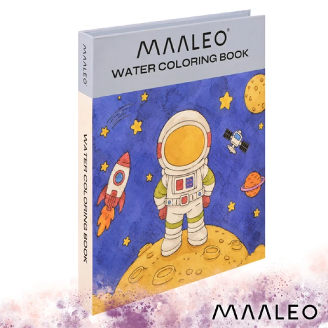 Розмальовка водна Космонавт Maaleo з пензлем (5900779970045)
