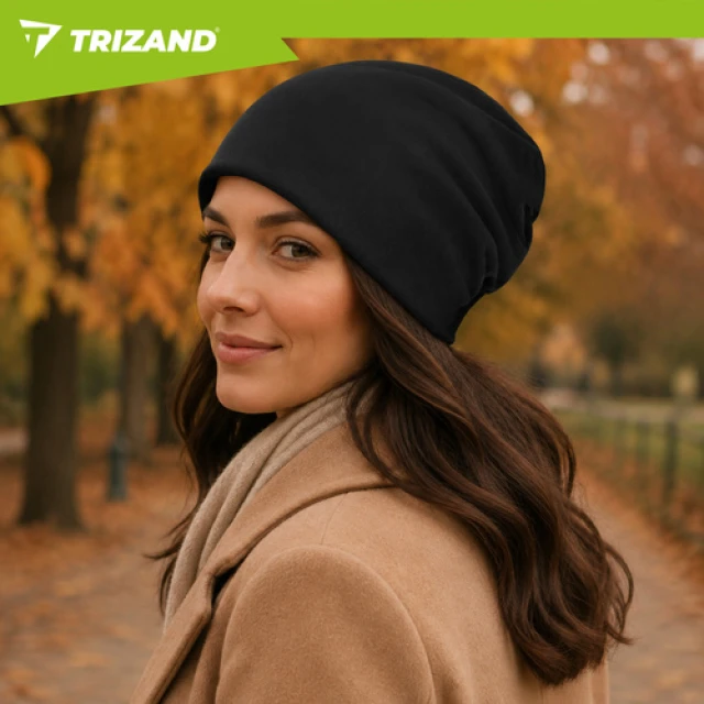 Шапка зимова утеплена флісова Trizand Black (5900779980020)