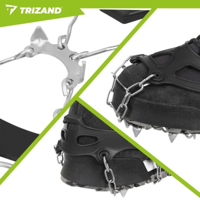 Накладки на взуття протиковзкі Trizand 20 шипів розмір 36-40 (5900779980105)