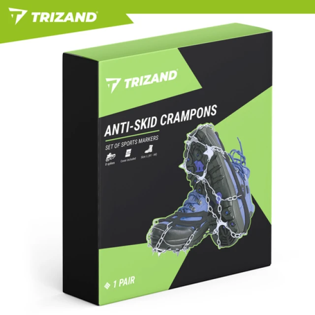 Льодоступи для взуття Trizand 20 шипів розмір 41-44 (5900779980112)