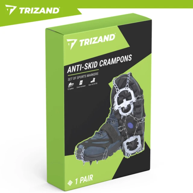 Льодоступи для взуття Trizand 12 шипів розмір 35-39 M (5900779980143)