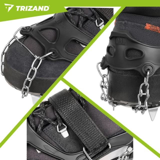 Льодоступи для взуття Trizand 12 шипів розмір 35-39 M (5900779980143)