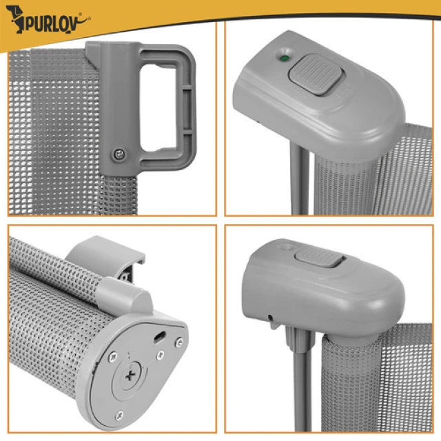 Ворота безпеки для дверей Purlov 157 см Gray (5900779990029)