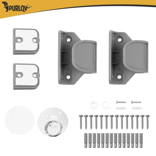 Ворота безпеки для дверей Purlov 157 см Gray (5900779990029)