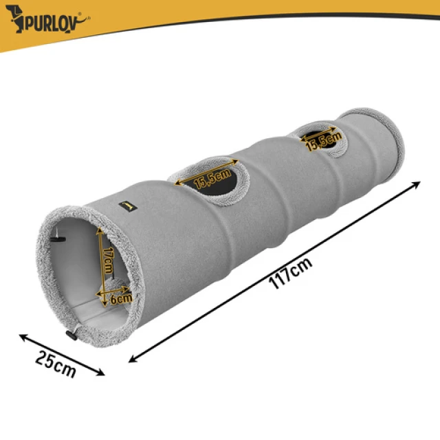 Іграшка для котів Purlov інтерактивний тунель 120 см (5900779990036)