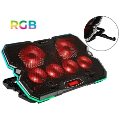 Охолоджуюча підставка для ноутбука Blow Vortex RGB 6 вентиляторів (5900804129516)