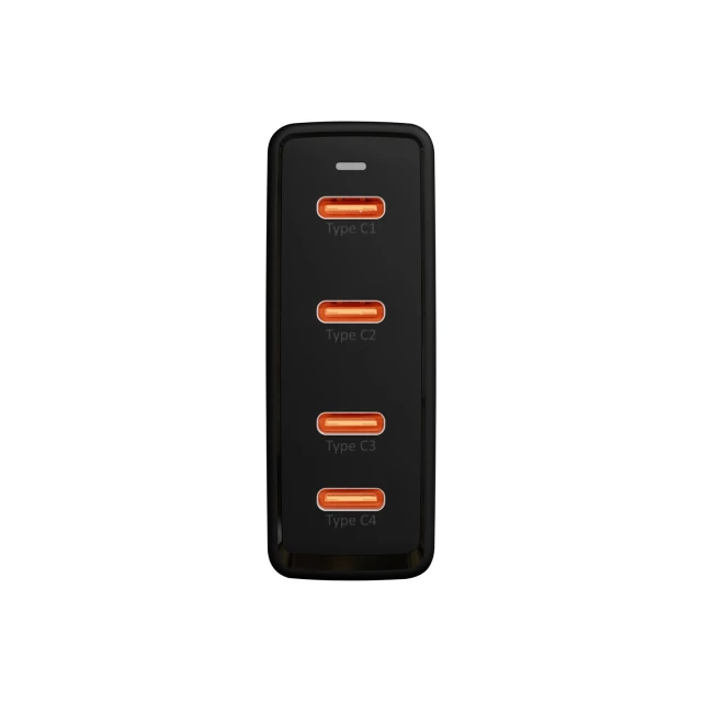 Мережевий зарядний пристрій Blow 100 Вт GaN PD 4x USB-C 76-031# Black (5900804149248)