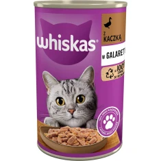 Влажный корм для котов Whiskas Adult с уткой в желе 400 г (5900951017506)