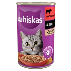 Влажный корм для кошек Whiskas Adult с говядиной в соусе 400 г (5900951020902)
