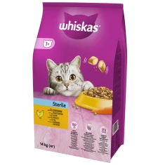 Сухой корм для кошек Whiskas после стерилизации Sterilised с курицей 14 кг (5900951259418)