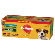 Влажный корм для собак Pedigree Adult микс вкусов с овощами в соусе 40 шт x 100 г (5900951267857)