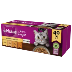 Влажный корм для котов Whiskas Adult Drobiowe Frykasy пауч 40 шт x 85 г (5900951302350)