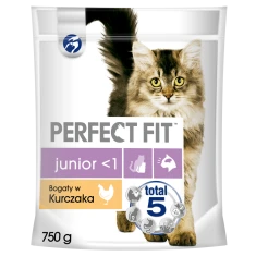 Сухий корм для кошенят Perfect Fit Junior з куркою 750 г (5900951307485)