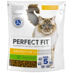 Сухий корм для котів Perfect Fit Sensitive 1+ з індичкою 750 г (5900951307652)