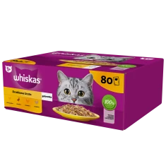 Влажный корм для кошек Whiskas Adult с птицей в желе 80 шт x 85 г (5900951318108)