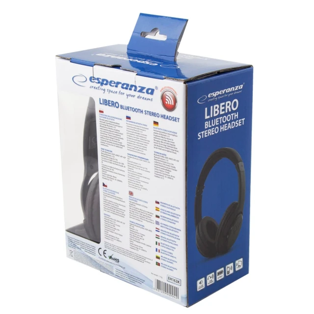 Наушники Esperanza LIBERO EH163K беспроводные Black (5901299909942)