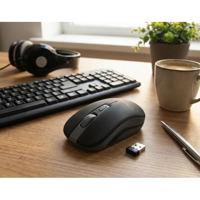 Миша Esperanza EM126EK 1600 DPI Black (5901299910962)