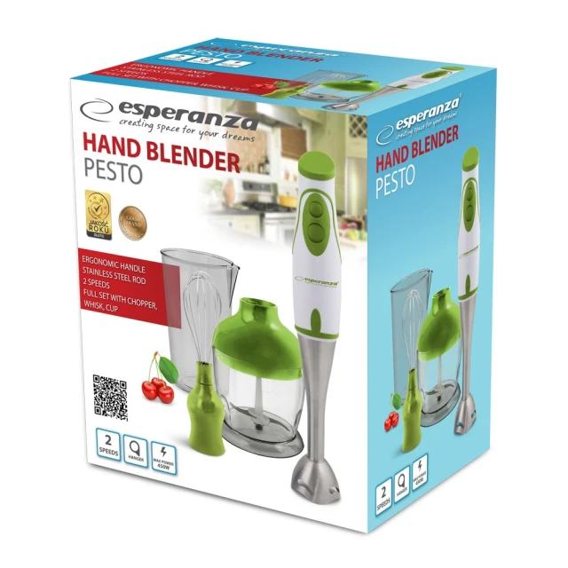 Занурювальний блендер Esperanza Crema EKM003G 450 Вт Green (5901299914786)