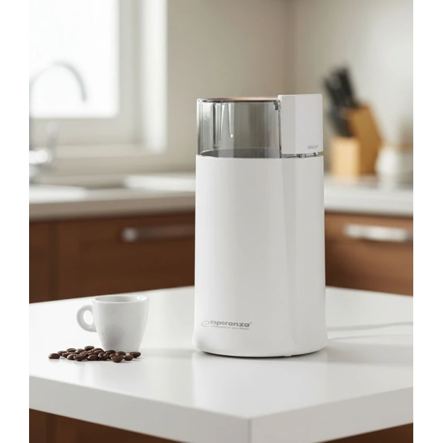 Кавомолка ножова Esperanza Espresso EKC001W 160 Вт White (5901299915158)