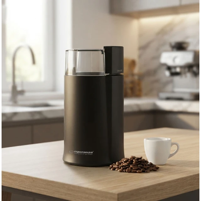 Кавомолка ножова Esperanza Espresso EKC001K 160 Вт Black (5901299915165)