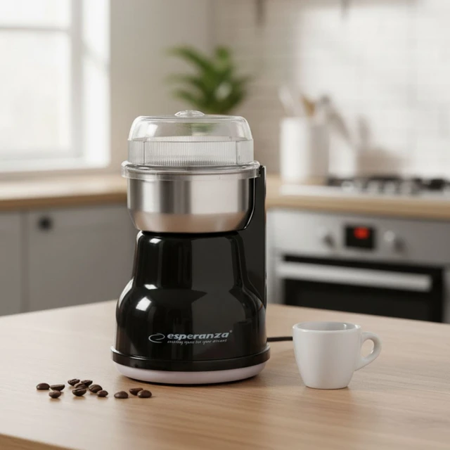 Кавомолка ножова Esperanza Lungo EKC002K 160 Вт Black (5901299915172)