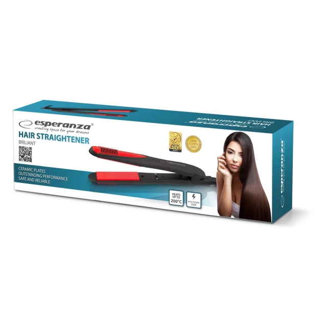 Праска для волосся Esperanza Brilliant EBP004 35 Вт Black (5901299915530)