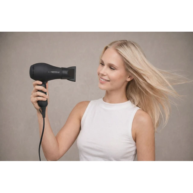 Фен для волос Esperanza Aurora 750 Вт Black (5901299915578)