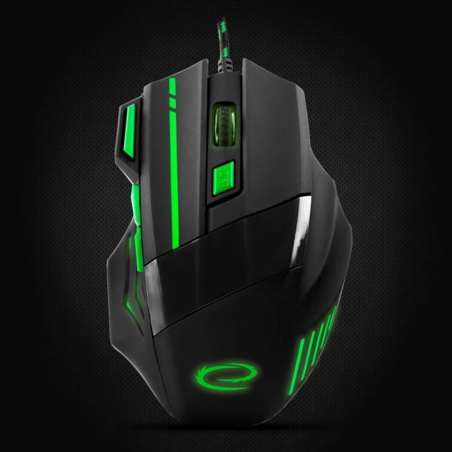 Миша Esperanza Wolf EGM201G оптична 2400 DPI Black (5901299925430)