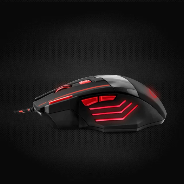Миша Esperanza Wolf EGM201R оптична 2400 DPI Black (5901299925454)