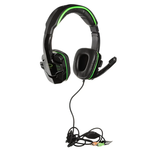 Наушники Esperanza EGH310G Black/Green (5901299925928)