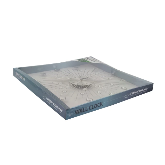 Годинник настінний Esperanza Boston EHC002 Silver (5901299929209)