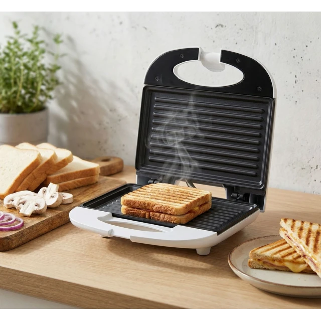 Сендвічниця Esperanza Panini TKT004W 700 Вт White (5901299929513)