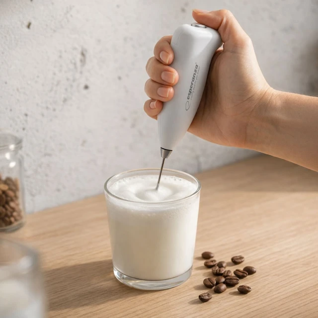 Спінювач молока ручний Esperanza Latte White (5901299931516)