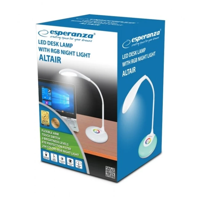 Настільна лампа Esperanza LED Altair ELD102 1 м нейтральний White (5901299942321)