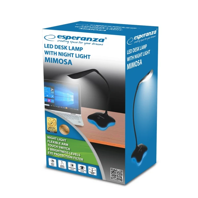 Настільна лампа Esperanza LED Mimosa ELD105K 1 м нейтральний White (5901299942376)