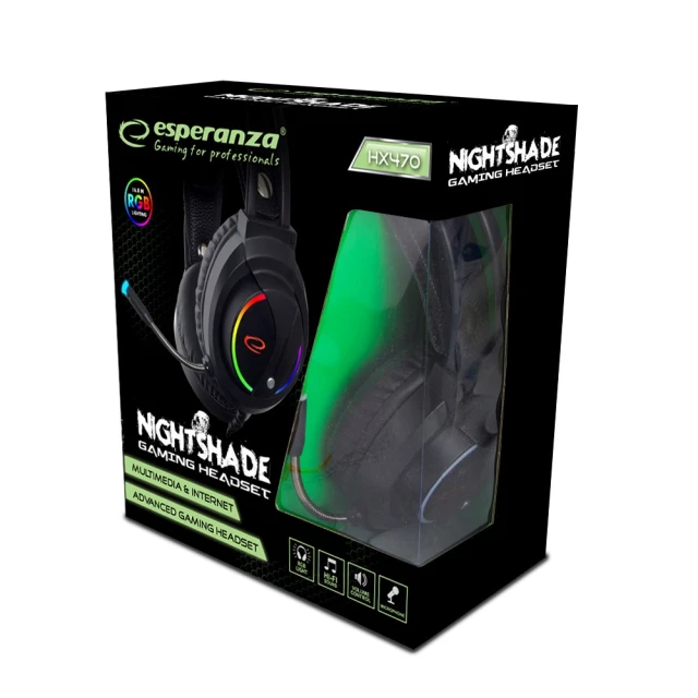 Навушники Esperanza Nightshade EGH470 ігрові (5901299944677)